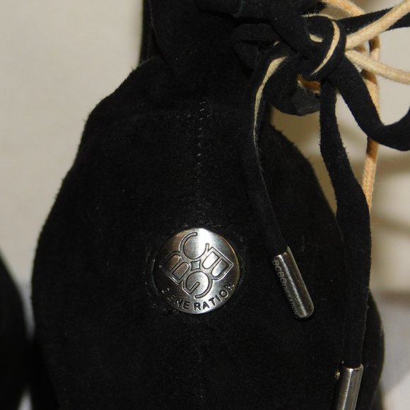 BCBGeneration Wessy Wedge Suede Leather Boots Size 8.5B Booties - Picture 8 of 13